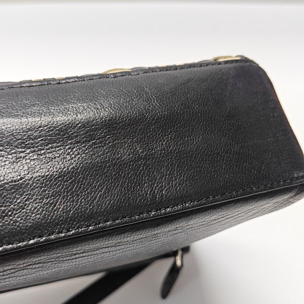 Calfskin Shoulder Bag Black