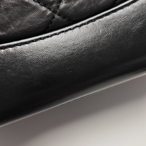 GABRIELLE Small Quilted Calfskin Black