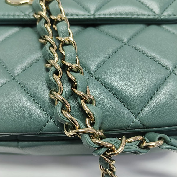 TRENDY CC Quilted Lambskin Green