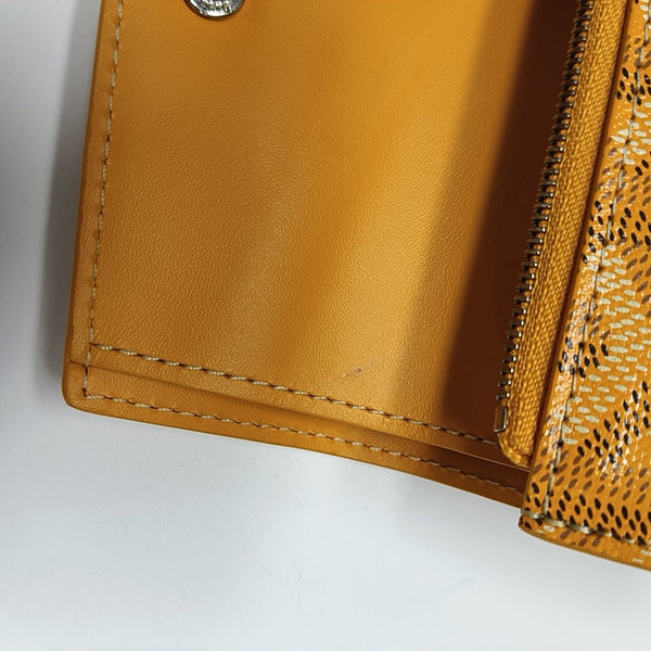Saint-Marc Coated Canvas Yellow Wallet