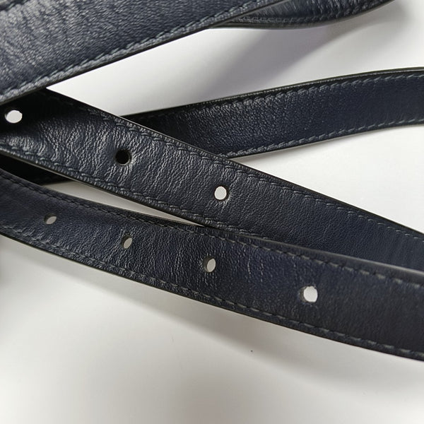Saddle Mini Oblique Canvas Blue