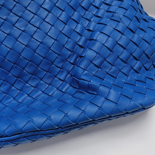 Lambskin Top Handle Bag Blue