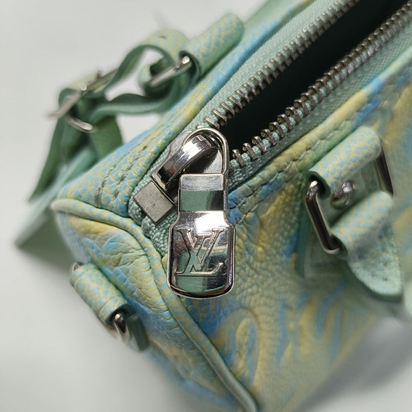 SPEEDY Nano Monogram Calfskin Green