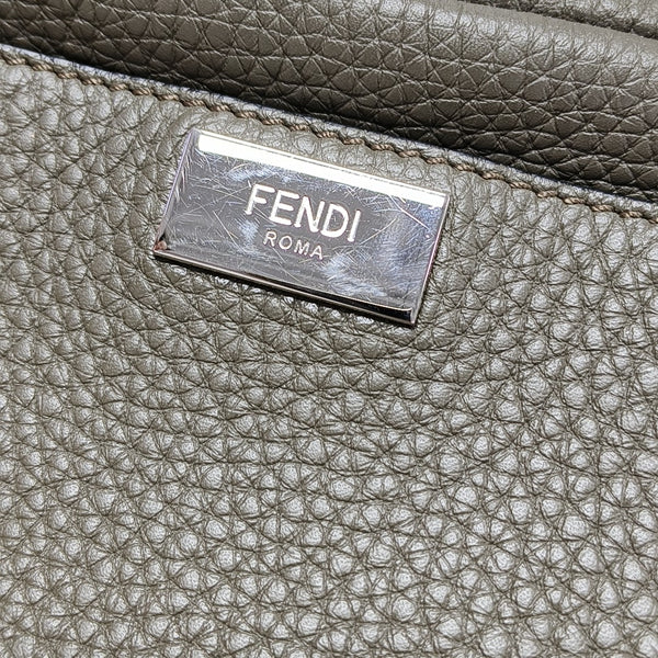 Calfskin Crossbody Bag Gray