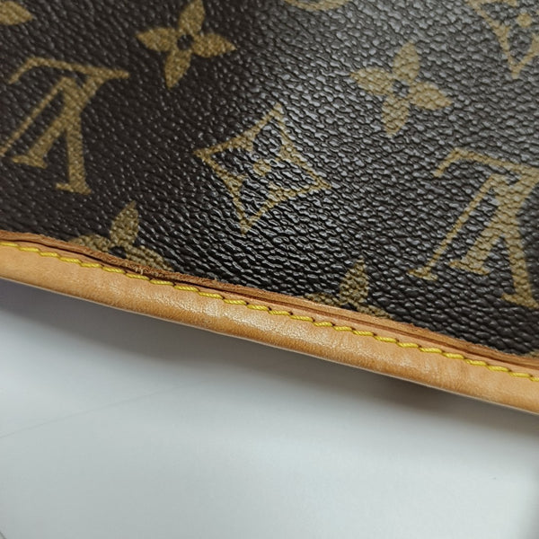 NEVERFULL MM Monogram Coated Canvas Brown