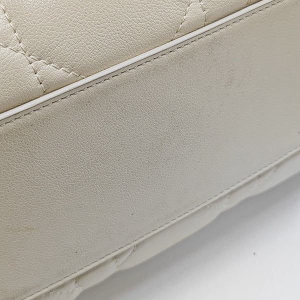 Cannage Calfskin White