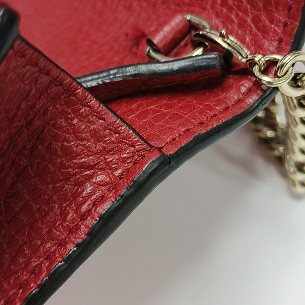 GG Marmont Super Mini Calfskin Red