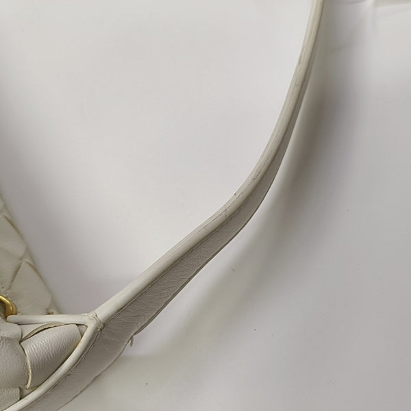 Calfskin Top Handle Bag White