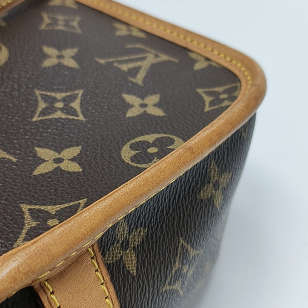 SOLOGNE PM Monogram Coated Canvas Brown