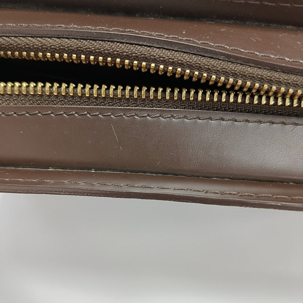 SAINT LOUIS Damier Ebene Coated Canvas Brown
