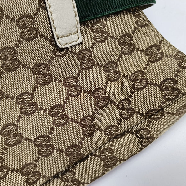 Monogram Canvas Shoulder Bag Brown