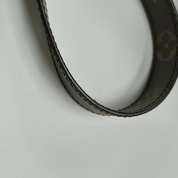 MONTAIGNE MM Monogram Coated Canvas Brown
