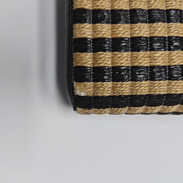 Straw Shoulder Bag Beige