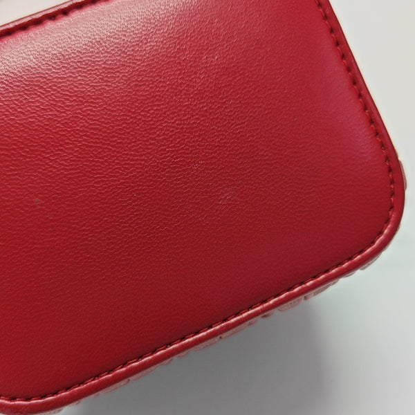 Matelassé Mini Quilted Lambskin Red