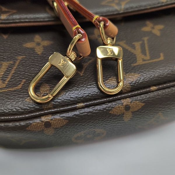 IVY Monogram Coated Canvas Brown