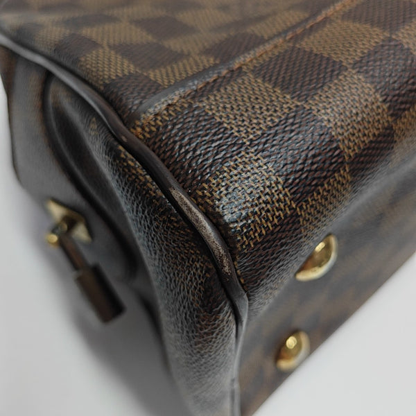 DUOMO Damier Ebene Coated Canvas Brown