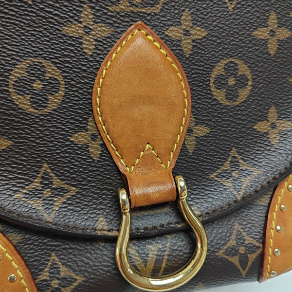 SAINT CLOUD Monogram Coated Canvas Brown