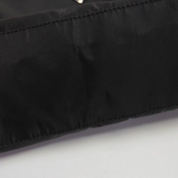 Nylon Top Handle Bag Black