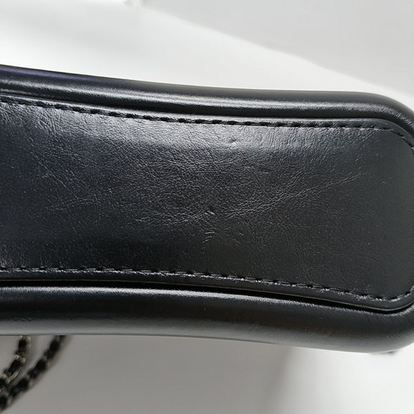 GABRIELLE Small Quilted Vintage Calf Black