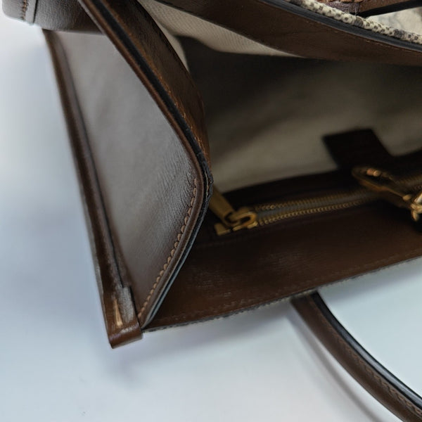 Retro Small Monogram Coated Canvas Brown