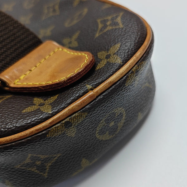 GANGE Monogram Coated Canvas Brown