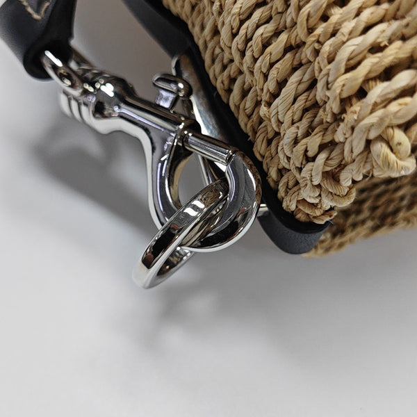 Straw Shoulder Bag Beige
