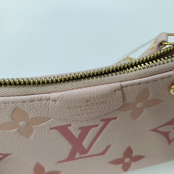 EASY POUCH ON STRAP Monogram Calfskin Pink