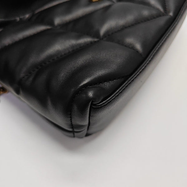 PUFFER Quilted Lambskin Black