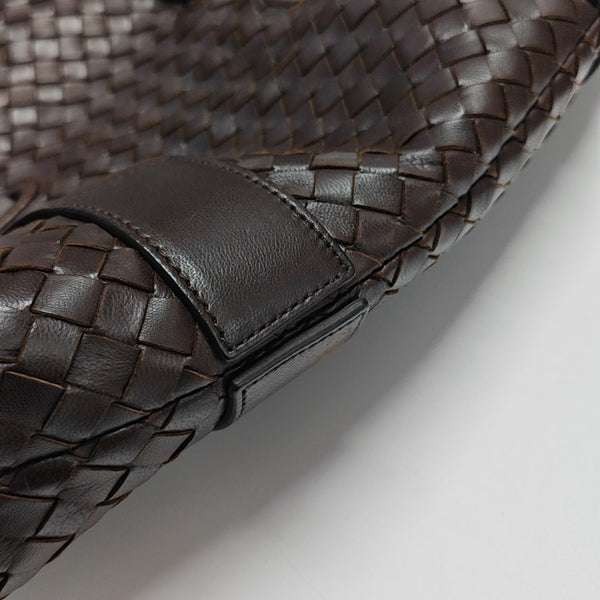 Calfskin Top Handle Bag Brown
