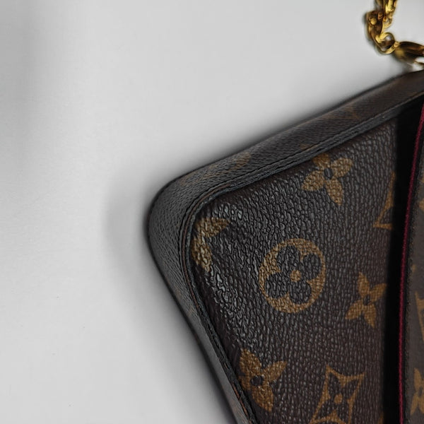 FÉLICIE Monogram Coated Canvas Brown