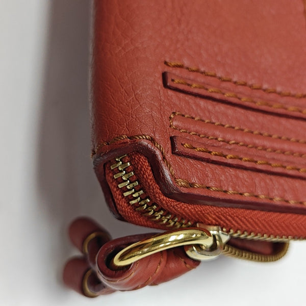 Marcie Calfskin Orange Wallet