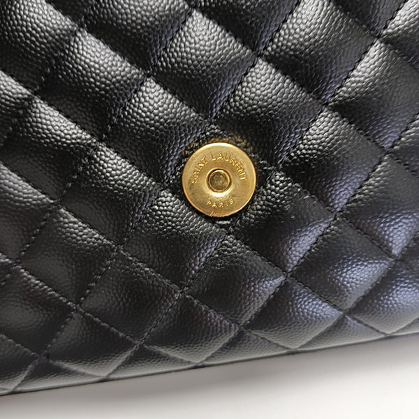 ENVELOPE Medium Quilted Calfskin Black