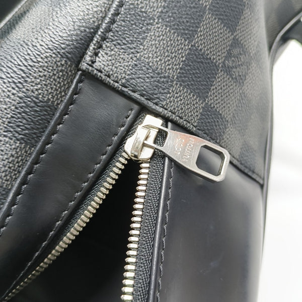 JOSH Damier Graphite Coated Canvas Gray