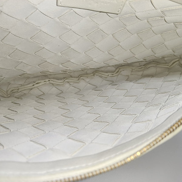 Lambskin Top Handle Bag White