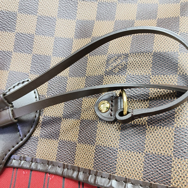 NEVERFULL MM Damier Ebene Coated Canvas Brown
