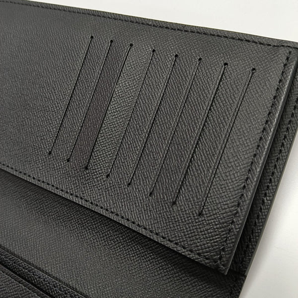 BRAZZA Damier Graphite Coated Canvas Black Wallet