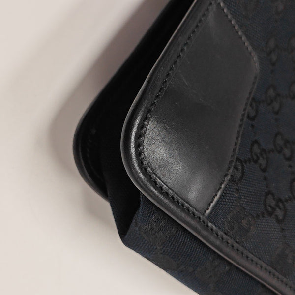 Monogram Canvas Shoulder Bag Blue