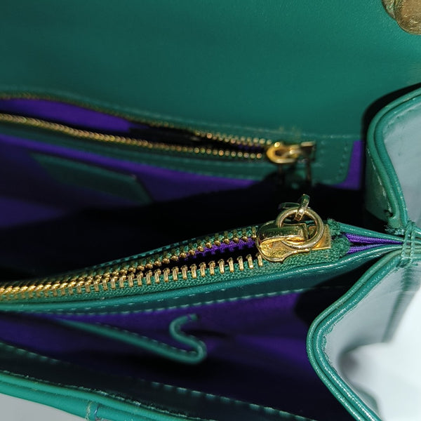 SERPENTI FOREVER Medium Calfskin Green