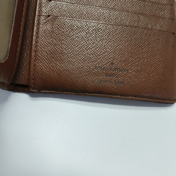 Monogram Coated Canvas Wallet Brown