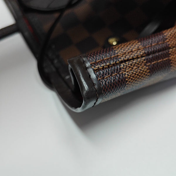 NEVERFULL MM Damier Ebene Coated Canvas Brown