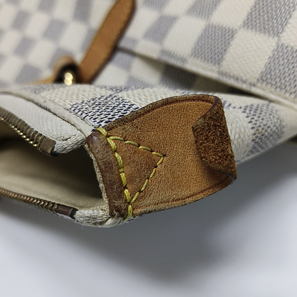 TOTALLY MM Damier Azur Coated Canvas White