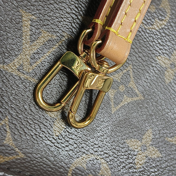 SAC PLAT Mini Monogram Coated Canvas Brown