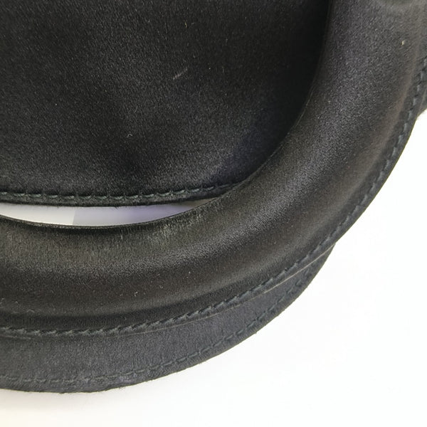 Lady Dior Mini Cannage Silk Satin Black