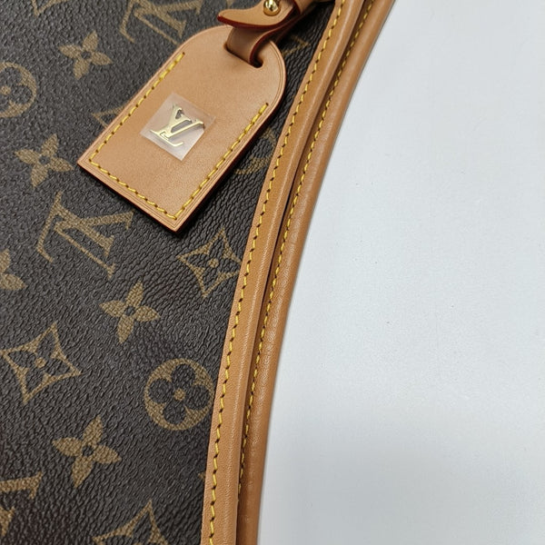 CARRYALL Small Monogram Coated Canvas Brown
