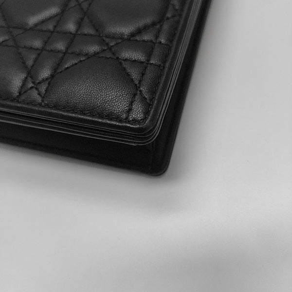 Lady Dior Small Cannage Lambskin Black