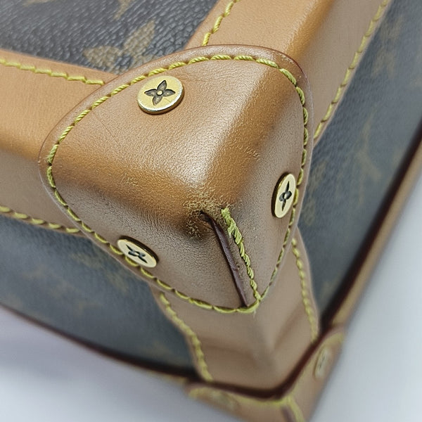 SOFT TRUNK Monogram Coated Canvas Brown