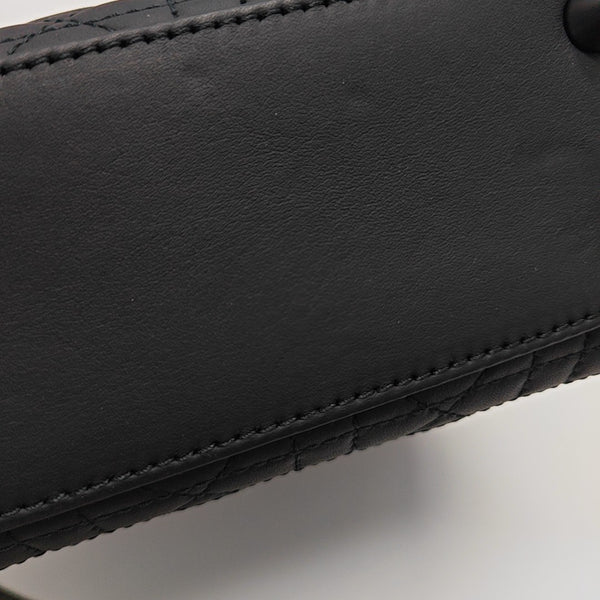 Lady Dior Small Cannage Calfskin Black