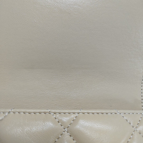 Small Quilted Lambskin Beige
