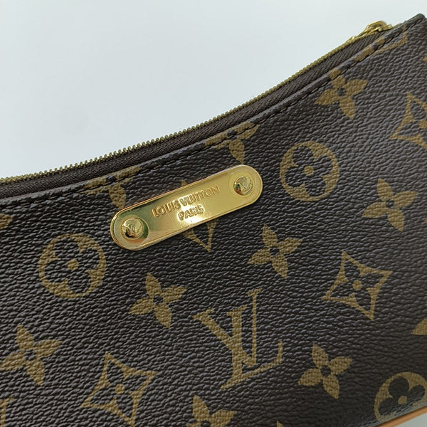 LIV POCHETTE Monogram Coated Canvas Brown