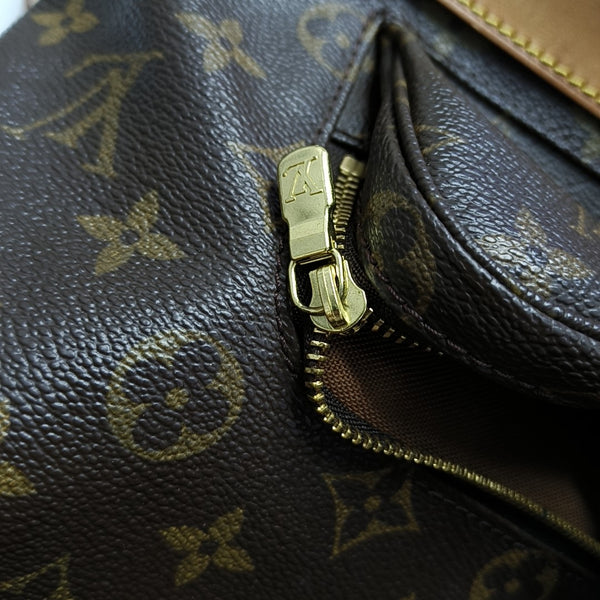 MONTSOURIS MM Monogram Coated Canvas Brown